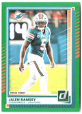 Jalen Ramsey Donruss - Press Proofs Green 50 2025 Miami Dolphins