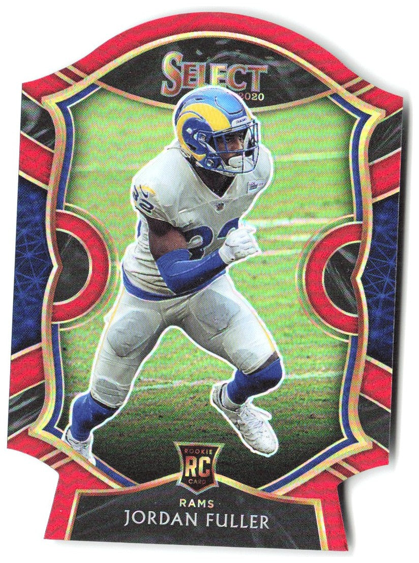 Jordan Fuller Panini Select - Maroon Prizm Die Cut 75 2020 Los Angeles Rams