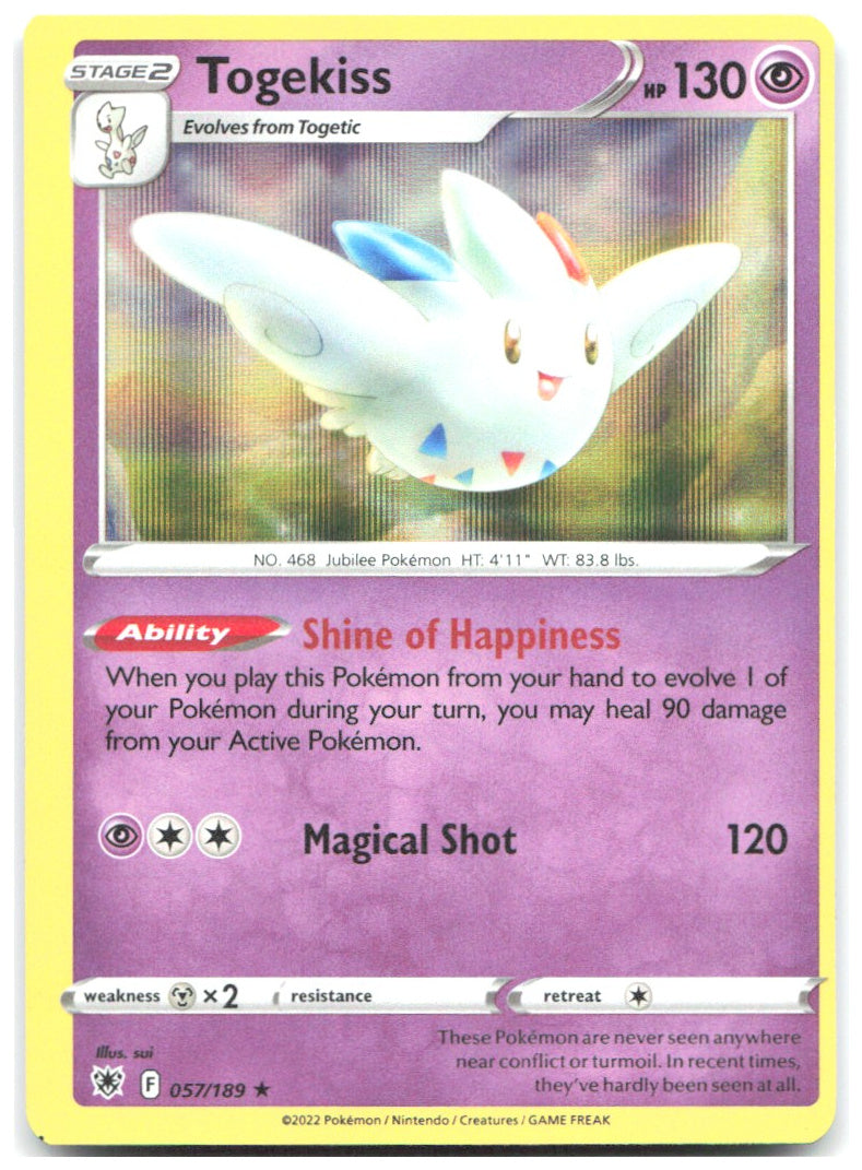 Togekiss Holo Rare SWSH10 Astral Radiance 057/189 NM sui
