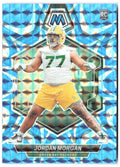 Jordan Morgan Panini Mosaic - Mosaic Reactive Blue 325 2024 Green Bay Packers