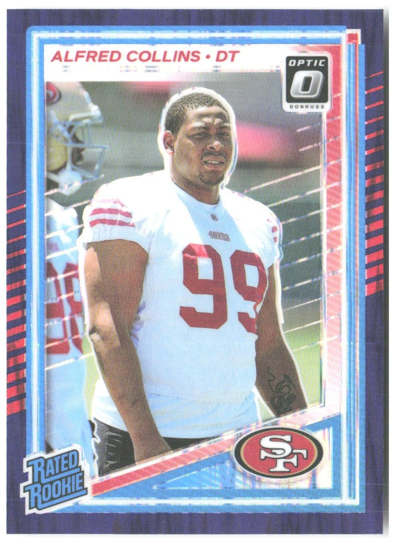 Alfred Collins Donruss Optic - Purple Shock 237 2025 San Francisco 49ers