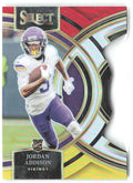 Jordan Addison Select Red and Yellow Prizms Die Cuts 194 2023 Minnesota Vikings