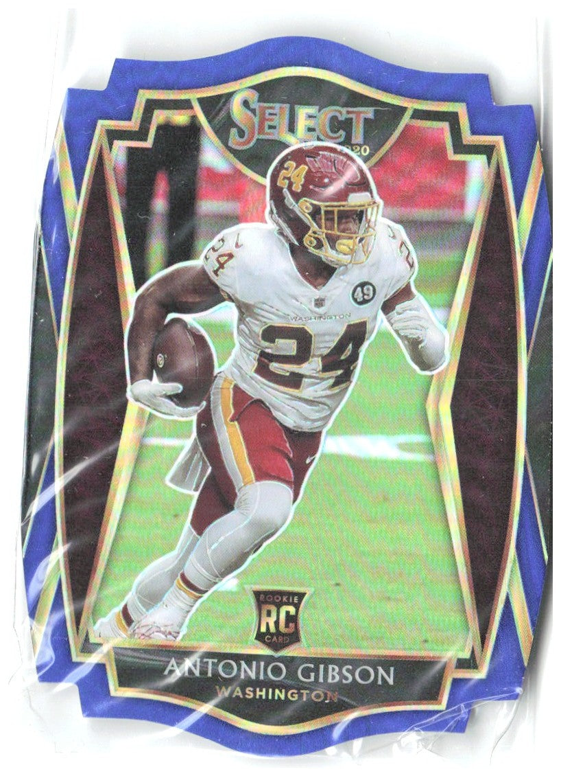 Antonio Gibson Select - Blue Prizm Die Cut 172 2020 Washington Football Team
