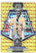 Randy Moss Panini Mosaic - Reactive Yellow Mosaic 278 2023 Minnesota Vikings