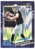 Aidan O'Connell Donruss Optic - Purple Shock 258 2023 Las Vegas Raiders