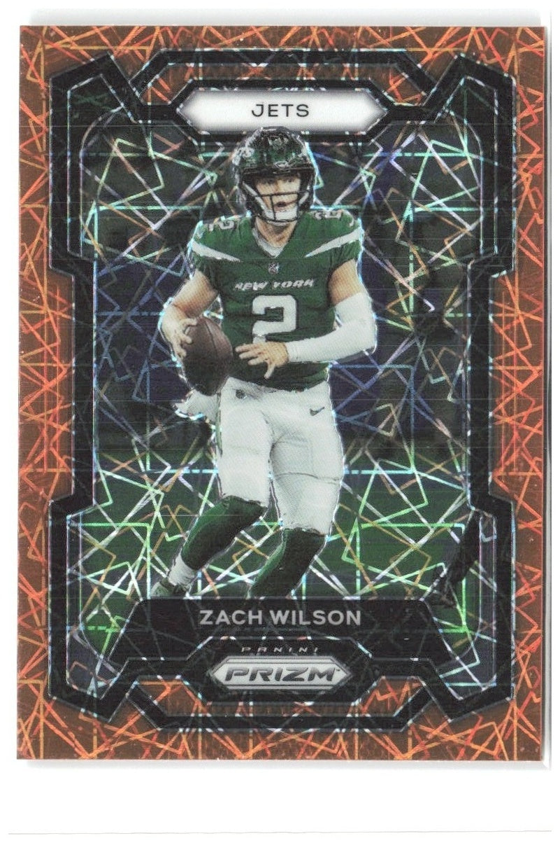 Zach Wilson Panini Prizm - Lazer 235 2023 New York Jets
