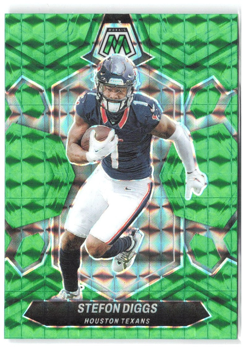 Stefon Diggs Panini Mosaic - Mosaic Green 87 2024 Houston Texans