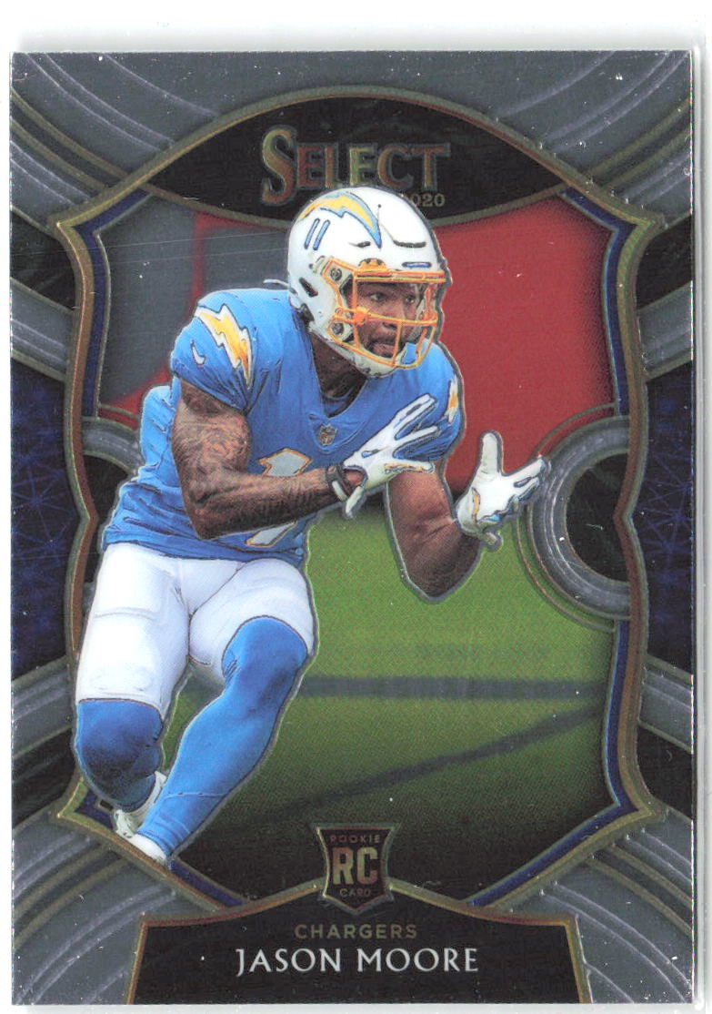 Jason Moore Panini Select 78 2020 Los Angeles Chargers RC