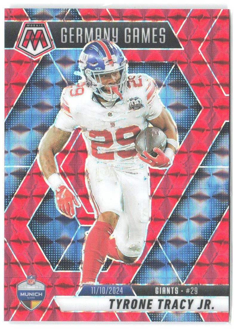 Tyrone Tracy Jr. Panini Mosaic - Mosaic Red 259 2025 New York Giants