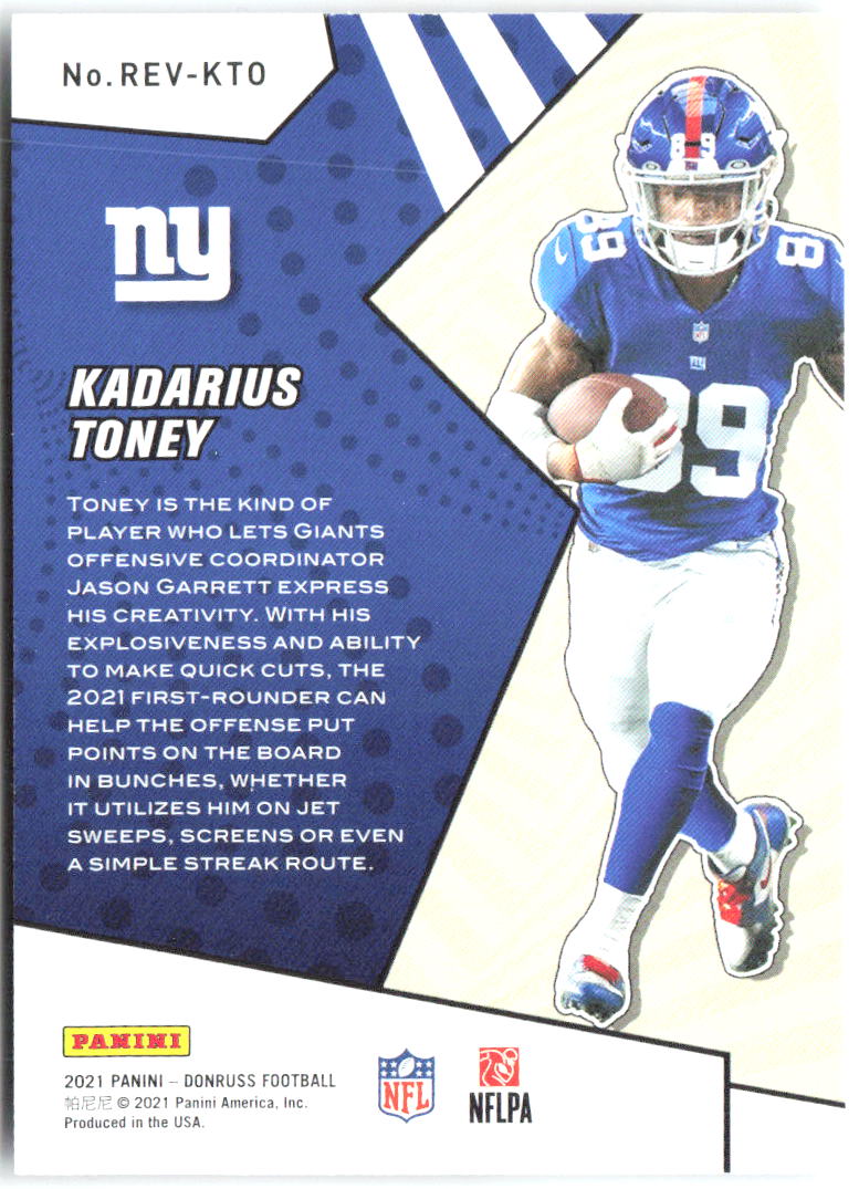 Kadarius Toney Donruss - Rookie Revolution REV-KTO 2021 New York Giants