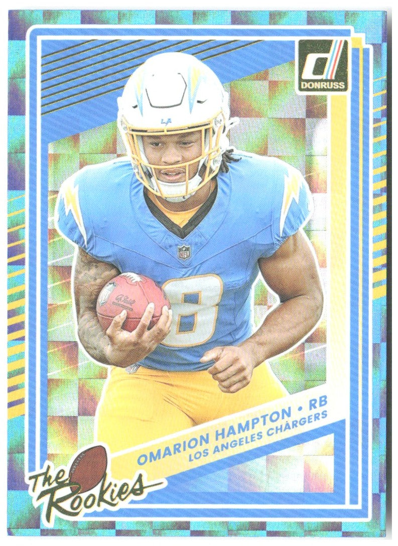 Omarion Hampton Donruss - The Rookies 8 2025 Los Angeles Chargers