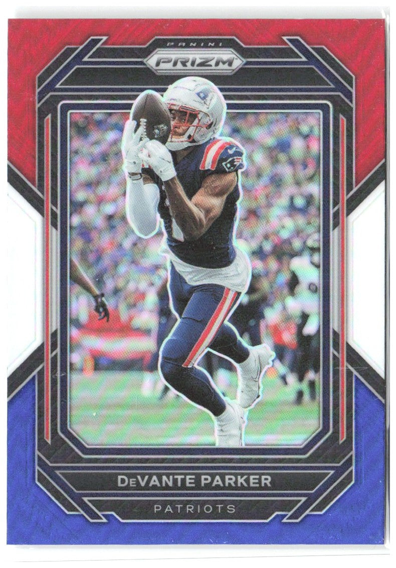 DeVante Parker Panini Prizm - Red White and Blue 202 2022 New England Patriots
