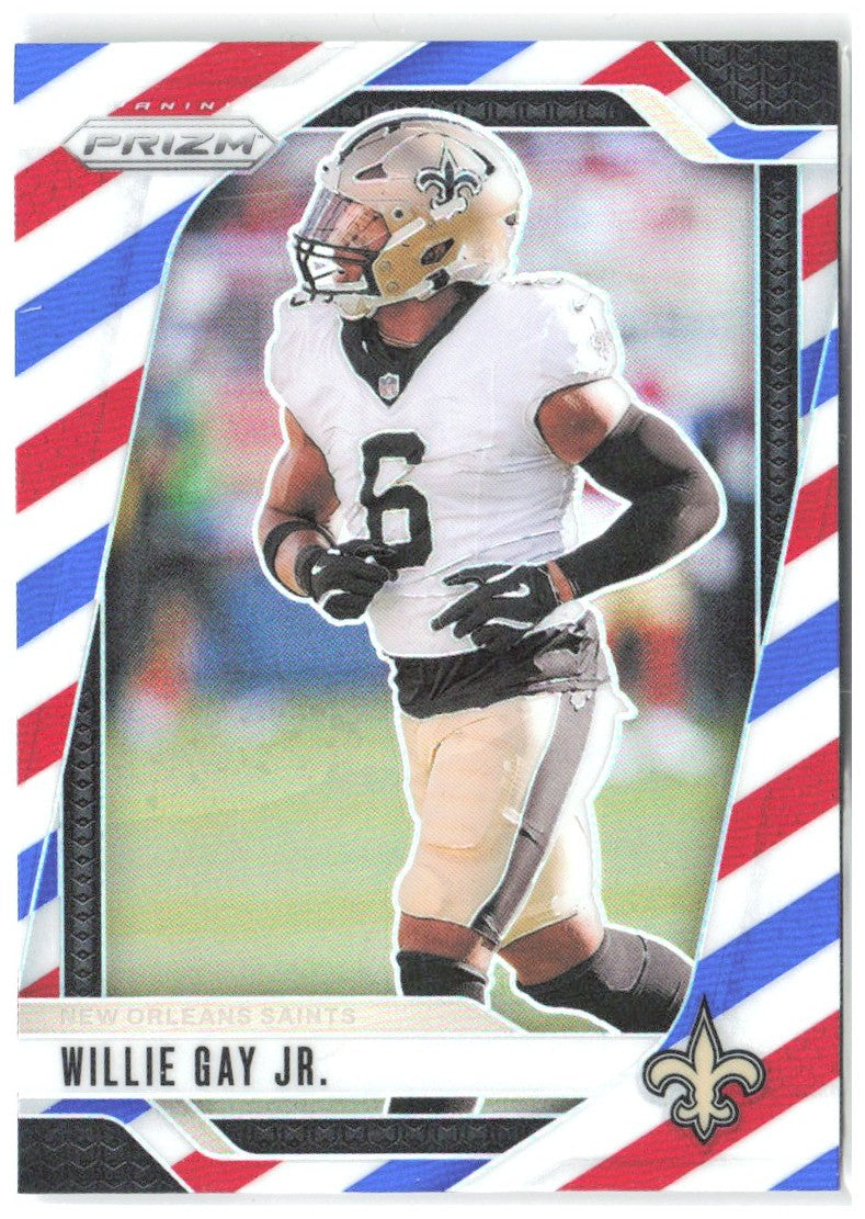 Willie Gay Jr. Panini Prizm - Red White and Blue 208 2024 New Orleans Saints