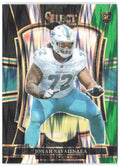Jonah Savaiinaea Select - Black and Green Prizm Shock 183 2025 Miami Dolphins