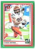 Chase Brown Donruss - Press Proofs Green 294 2025 Cincinnati Bengals