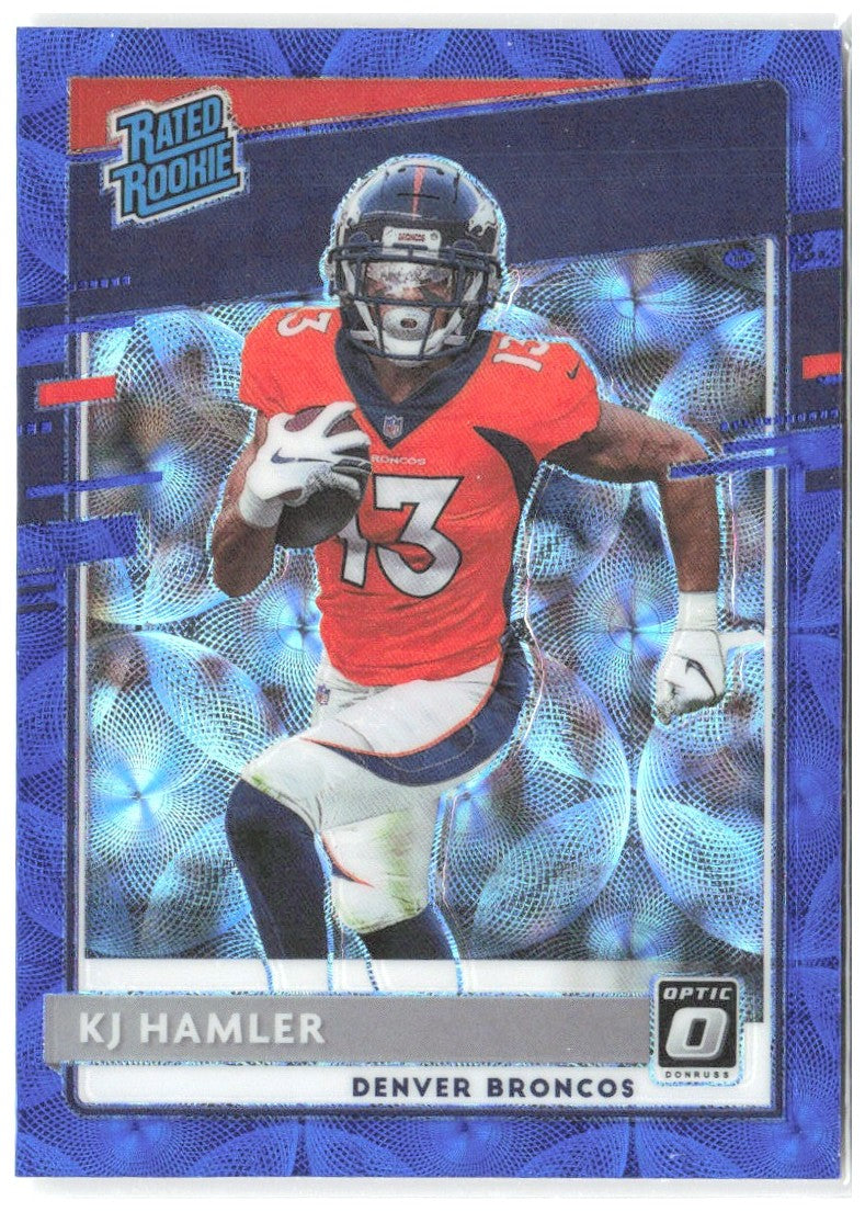 KJ Hamler Donruss Optic - Blue Scope 170 2020 Denver Broncos