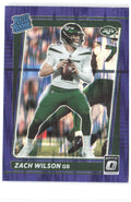 Zach Wilson Donruss Optic - Purple Shock 202 2021 New York Jets