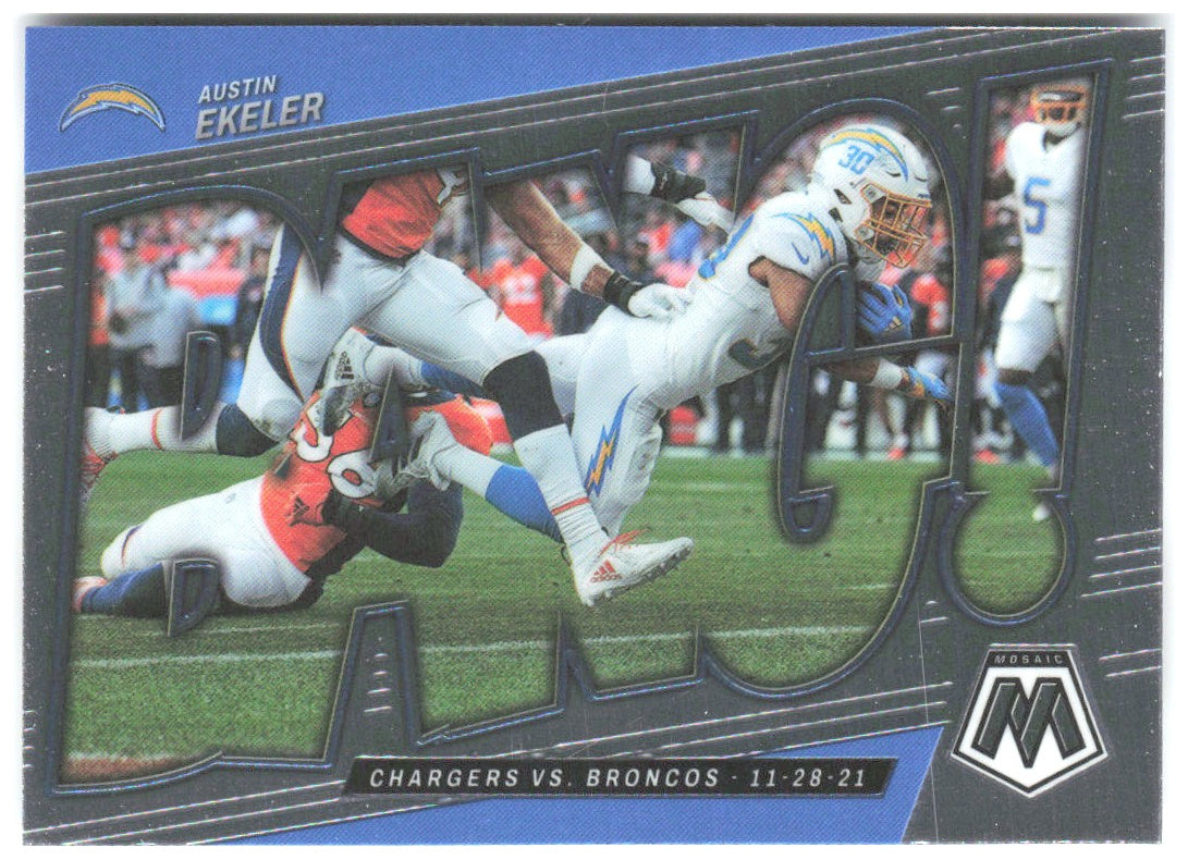 Austin Ekeler Panini Mosaic - Bang! B-7 2022 Los Angeles Chargers