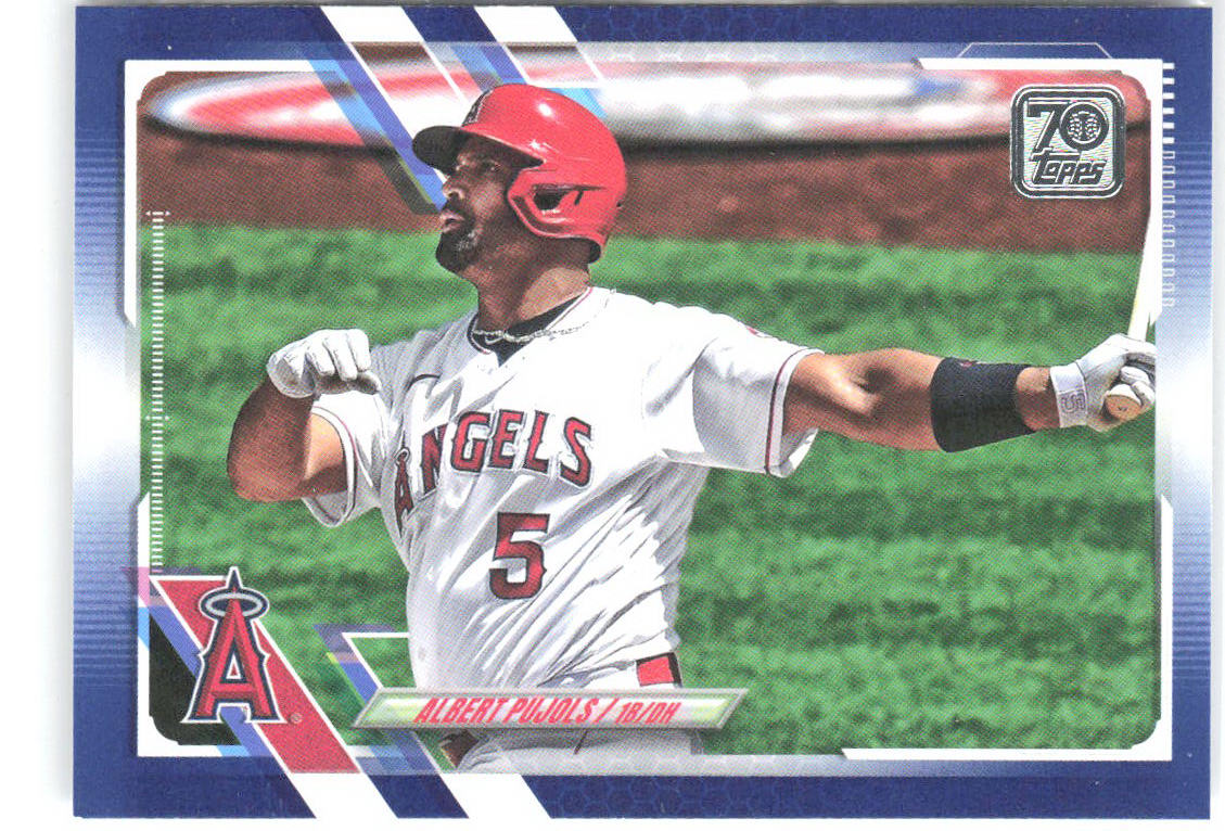 Albert Pujols Topps - Royal Blue 178 2021 Los Angeles Angels