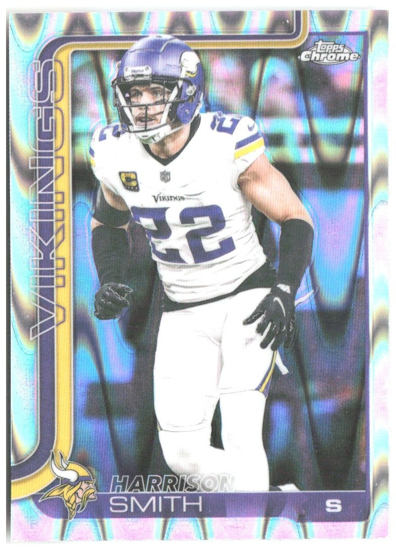 Harrison Smith Topps Chrome - Ray Wave Refractor 204 2025 Minnesota Vikings