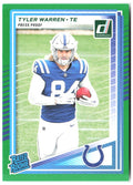 Tyler Warren Donruss - Press Proofs Green 337 2025 Indianapolis Colts