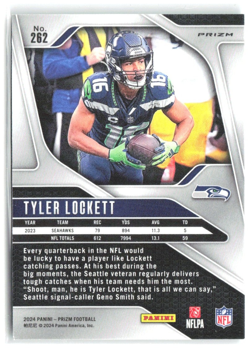 Tyler Lockett Panini Prizm - Green 262 2024 Seattle Seahawks