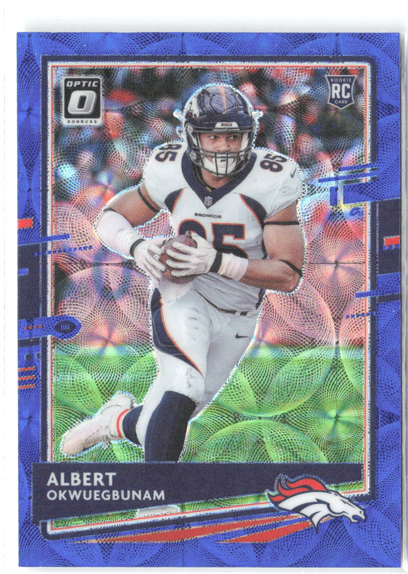 Albert Okwuegbunam Donruss Optic - Blue Scope 124 2020 Denver Broncos