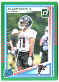 Xavier Watts Donruss - Press Proofs Green 399 2025 Atlanta Falcons