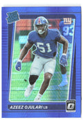 Azeez Ojulari Donruss Optic - Blue Hyper 273 2021 New York Giants
