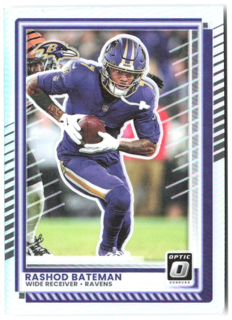 Rashod Bateman Donruss Optic - Holo 20 2025 Baltimore Ravens