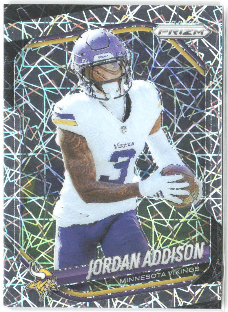Jordan Addison Panini Prizm - Lazer 19 2025 Minnesota Vikings