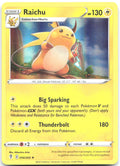 Raichu Holo Rare SWSH07: Evolving Skies 050/203 NM Mitsuhiro Arita