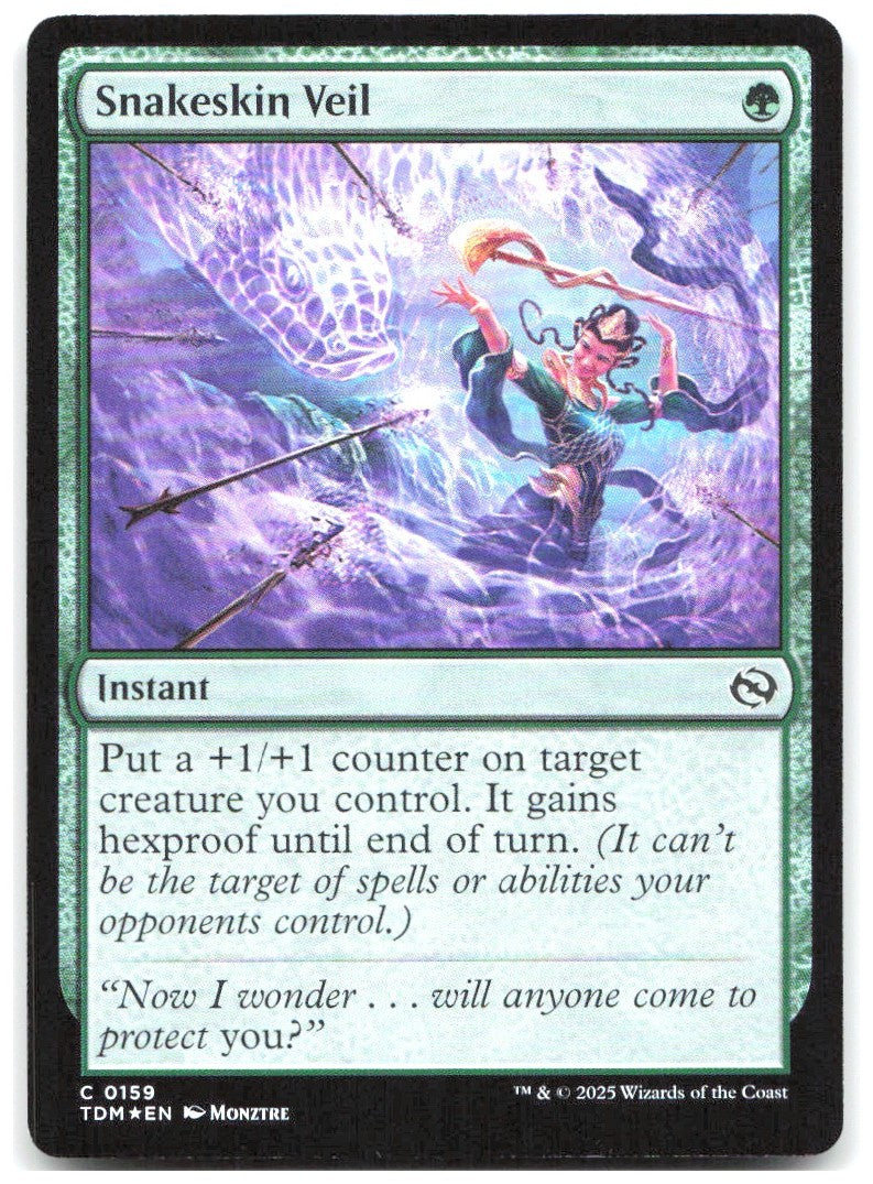 Snakeskin Veil Foil C Tarkir Dragonstorm 159 NM Monztre