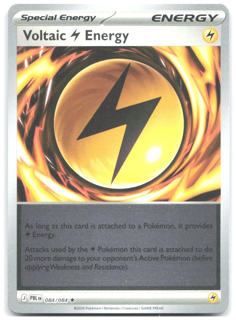 Voltaic Lightning Energy Reverse Holo Rare ME05 Pitch Black 084/084 NM