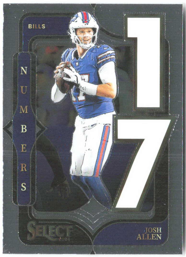 Josh Allen Panini Select - Select Numbers 10 2024 Buffalo Bills