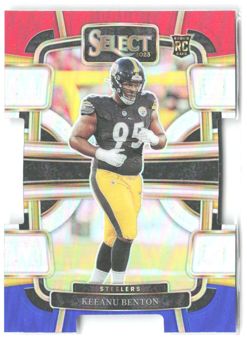 Keeanu Benton Select - Red and Blue Prizms Die Cuts 84 2023 Pittsburgh Steelers