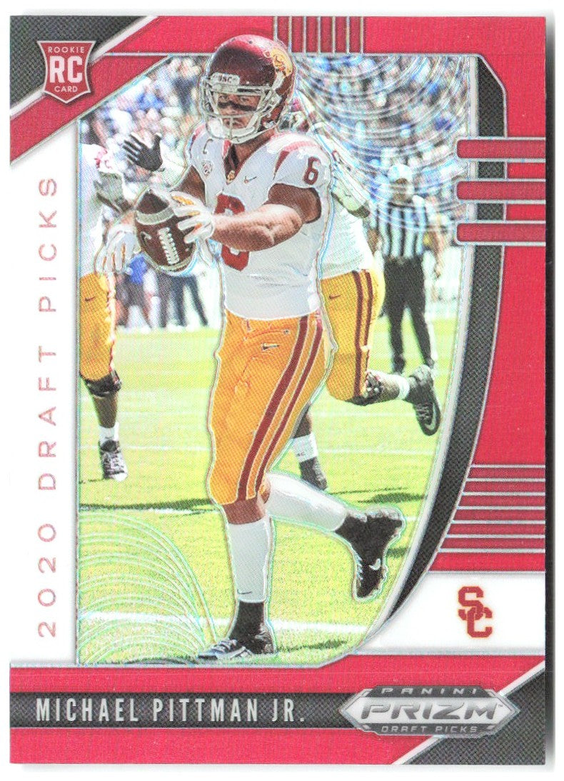 Michael Pittman Jr. Panini Prizm Draft Picks - Prizms Red 145 2020 USC Trojans