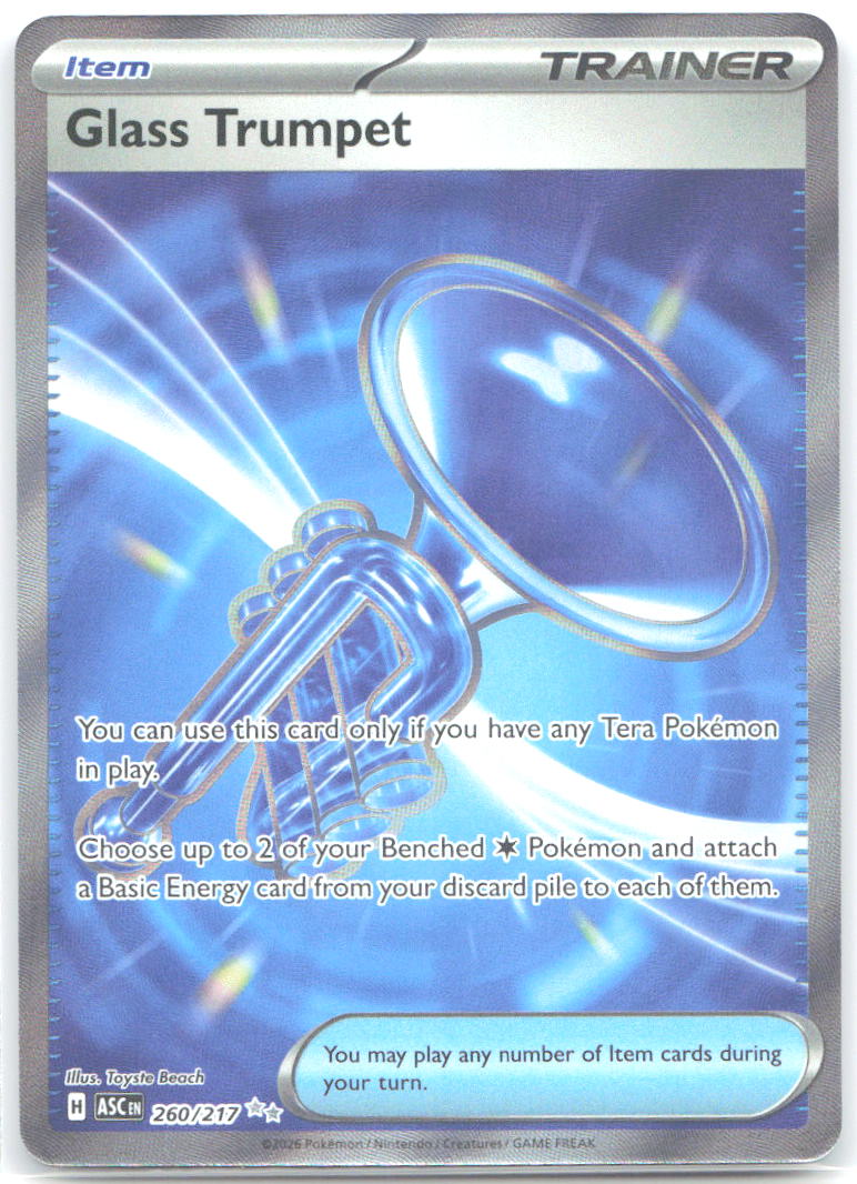 Glass Trumpet Holo Ultra Rare ME: Ascended Heroes 260/217 NM Toyste Beach