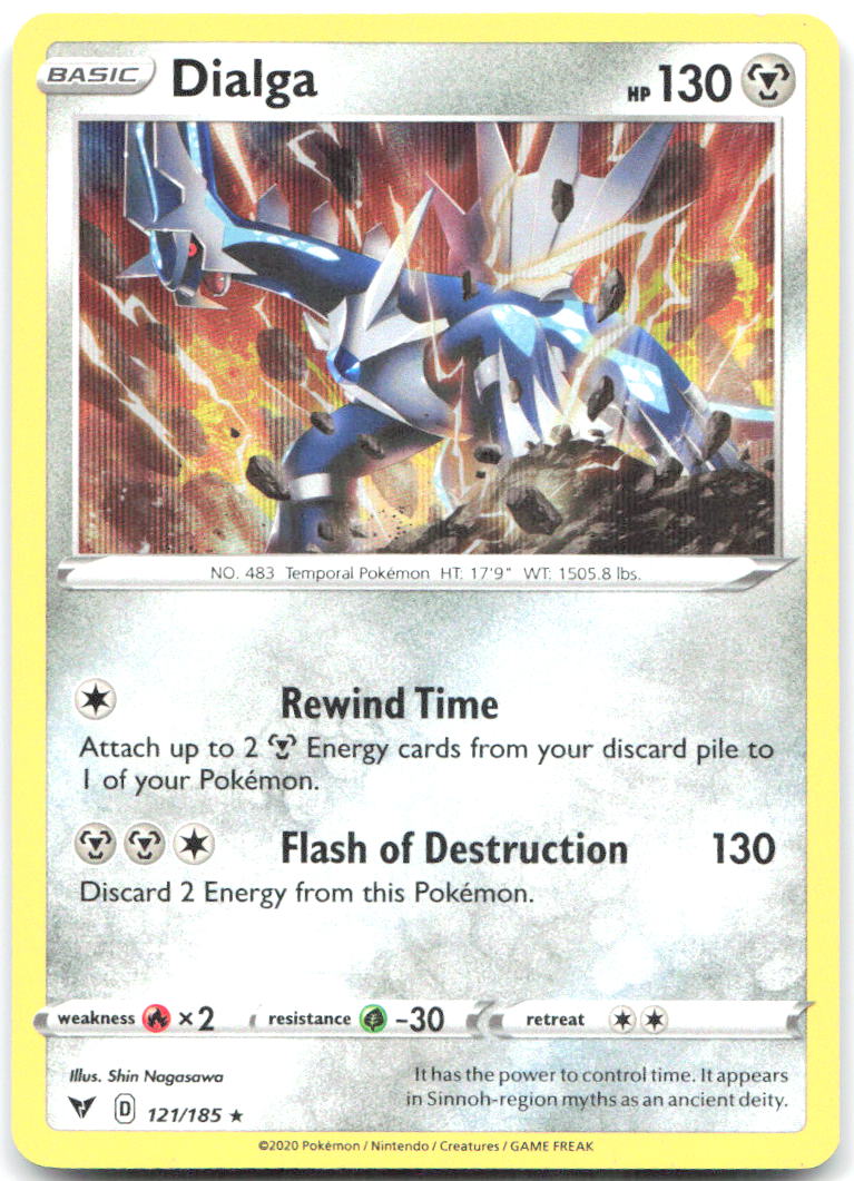 Dialga Holo Rare SWSH04: Vivid Voltage 121/185 NM Shin Nagasawa