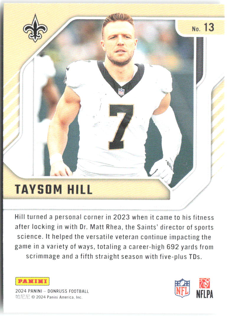 Taysom Hill Donruss - Elite Series 13 2024 New Orleans Saints