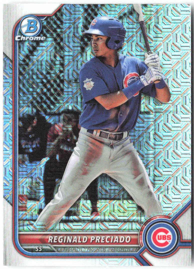 Reginald Preciado Bowman - Chrome Prospects Mojo Refractors BCP-44 2022 Cubs