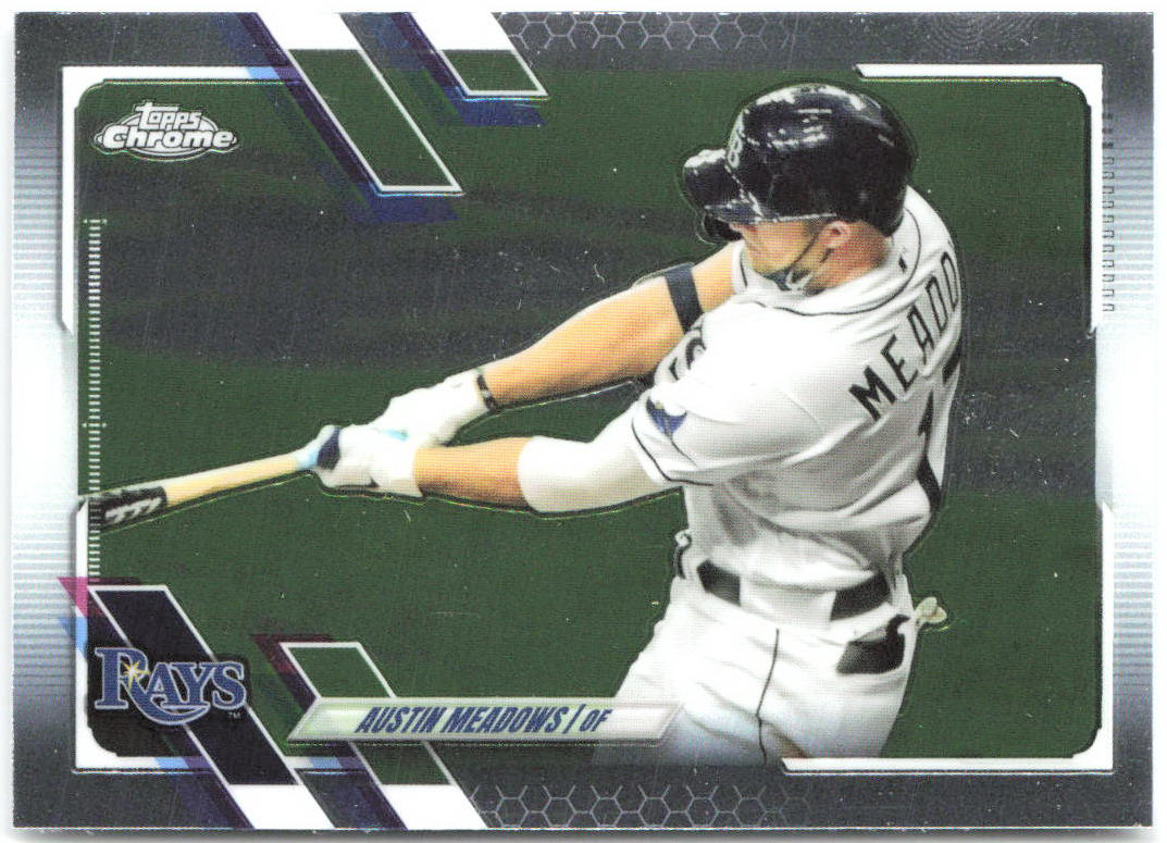 Austin Meadows Topps Chrome 45 2021 Tampa Bay Rays