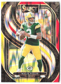 Malik Willis Panini Select - Red & Yellow Prizm Shock 180 2024 Green Bay Packers
