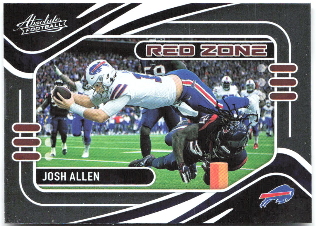 Josh Allen Panini Absolute - Red Zone RZ1 2021 Buffalo Bills