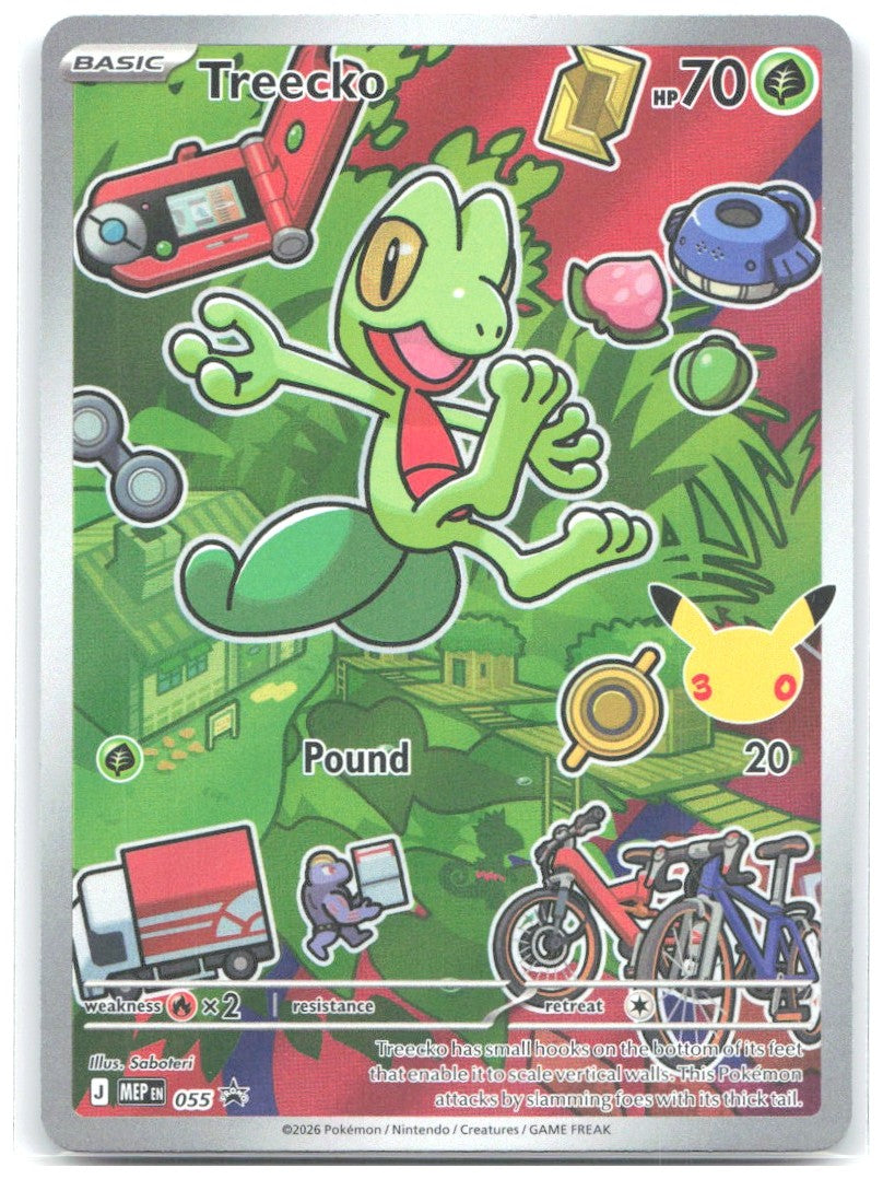 Treecko Holo Promo ME Mega Evolution Promo 055 NM Saboteri