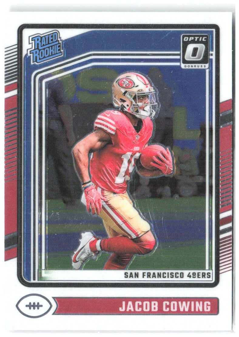 Jacob Cowing Donruss Optic 236 2024 San Francisco 49ers RC