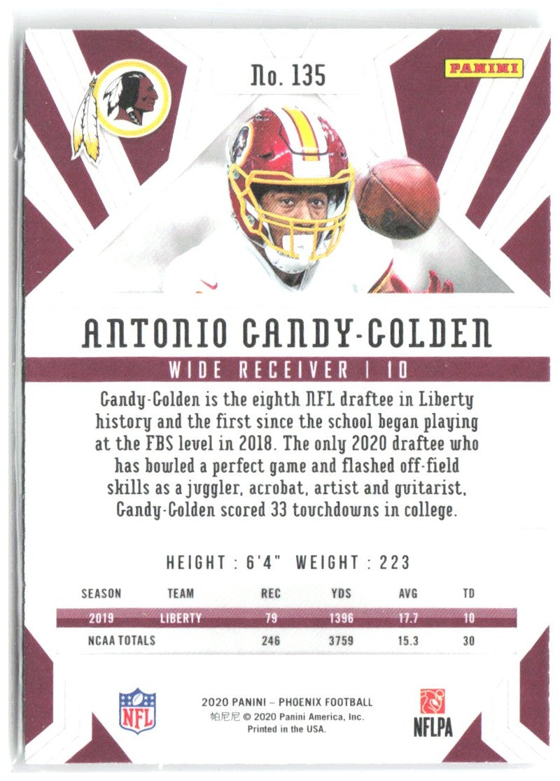 Antonio Gandy-Golden Panini Phoenix - Fire Burst 135 2020 Washington Redskins