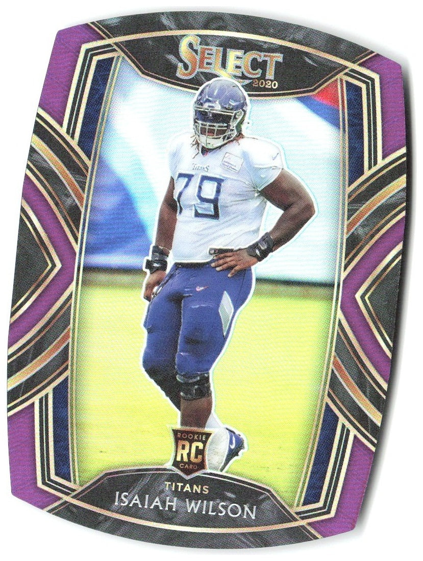 Isaiah Wilson Panini Select - Purple Prizm Die Cut 291 2020 Tennessee Titans