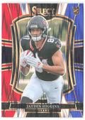 Jayden Higgins Panini Select - Red and Blue Prizm Shock 136 2025 Houston Texans