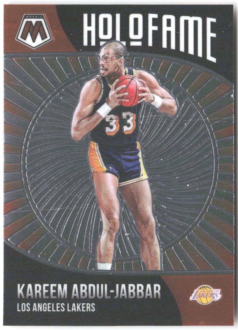 Kareem Abdul-Jabbar Panini Mosaic - HoloFame 17 2020-21 Los Angeles Lakers